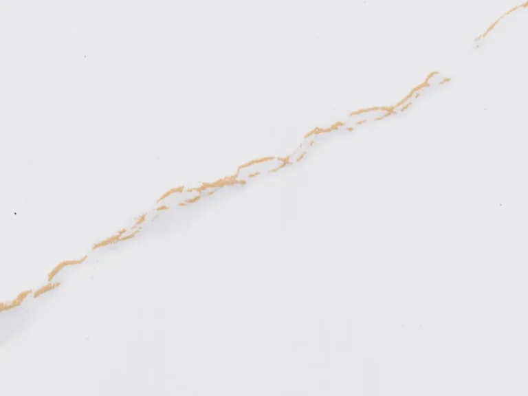 Gilded white marble-effect wall panel with gold veins