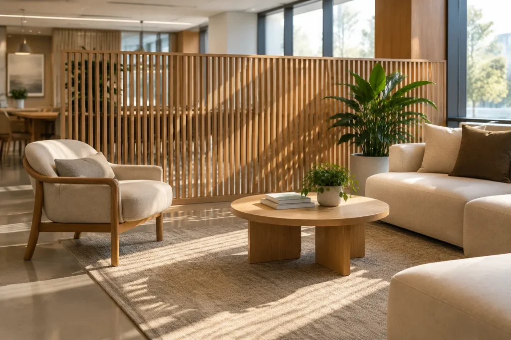 Commercial project – Office Grille Partition with Eysin Board grilles